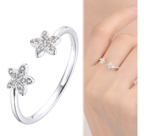 Anillo Ajustable De Plata 925 (lan07)