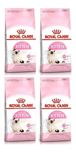 Kit 4 Unidades Royal Canin Ração Gatos Filhotes Kitten 400g