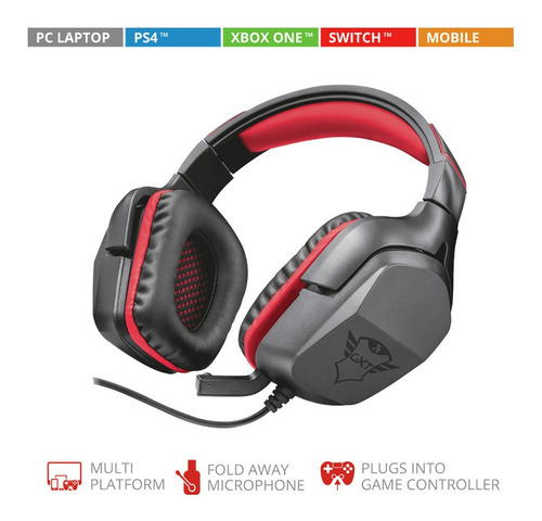 Fone de ouvido Gamer Trust Gxt 344 Creon Pc Ps4 Switch Xbox 3,5 m