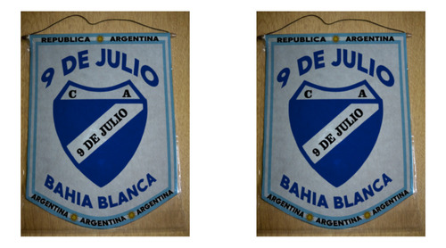 Banderin Grande 40cm 9 De Julio Bahia Blanca