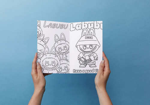 Libro Imprimible Colorear Labubu