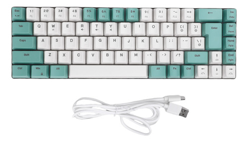 Teclado Con Cable De 68 Teclas Para Juegos Con Retroiluminac