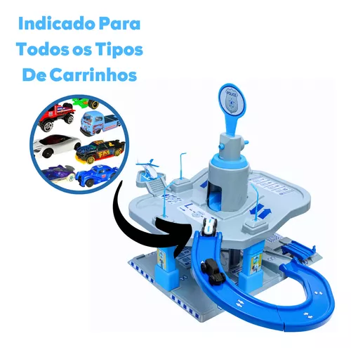 Pista De Carrinho Corrida Infantil Brinquedo Posto Gasolina