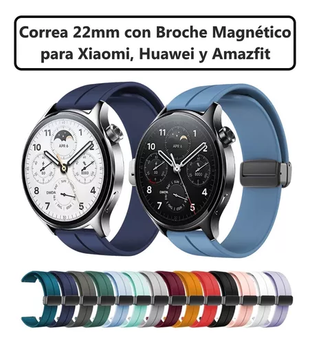 Correa de silicona para Samsung Galaxy Watch 5 4 3 Active 2 Huawei Watch Gt  / 2/3 Pro Pulsera de cierre magnético para Amazfit Gtr