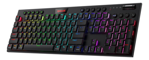 Redragon K618 Pro 3 Modos Rgb Sem Fio Teclado Mecânico, Desi