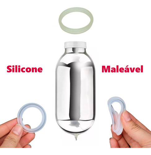 Anel Vedação Garrafa Térmica Invicta 1,8l Silicone Flexível