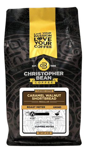 Christopher Bean Café Sabor Caramelo Nuez, 12 Oz,1 Pack