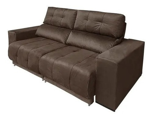 Sofá Retrátil Reclinável Suede/veludo Importado Mamflex 3080