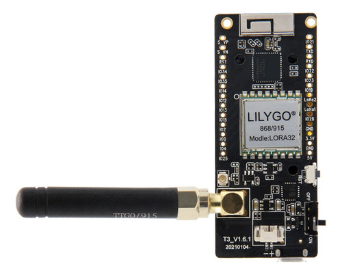 Placa De Desarrollo Lilygo Lora32 V2.1 Esp32 Con Wifi Y Blue