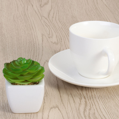Mini Fa De Plantas Suculentas Artificiales De Color Verde En