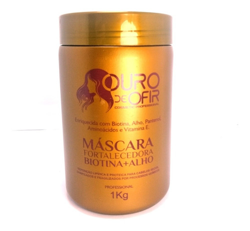 Máscara Biotina+alho Ouro De Ofir Cosméticos, De 1kg