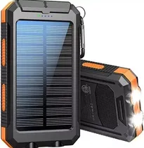 Comprar Power Bank Solar Cargador Con Linterna Led Solar  20,000mah
