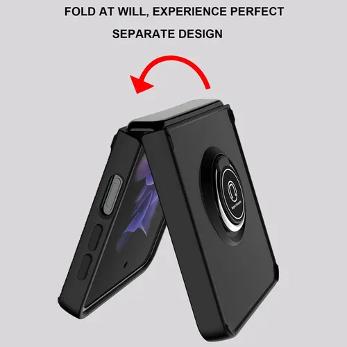 Tjs Compatible Con Samsung Galaxy Z Flip 3 5g Case, Metal
