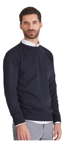 Sweater Macowens Liso Azul Hombre 609260139001