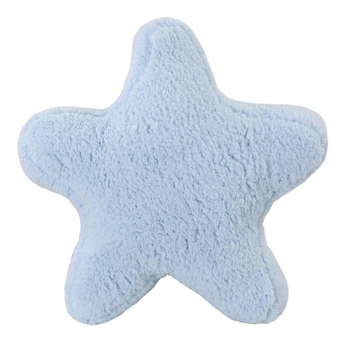 Cojín Sherpa Estrella Blue Color Azul