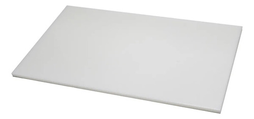 Tabua De Corte 50 X 30cm Em Polietileno Branco Laticinios