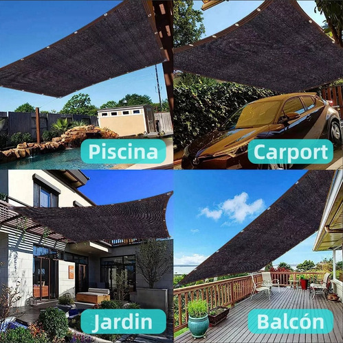Malla Sombra Exteriores Para Jardin Toldo 4x3 95% Bloqueo Uv
