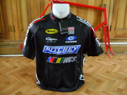 Camiseta Ciclismo Negra Ritchey Clasica Carrera Bicicletas