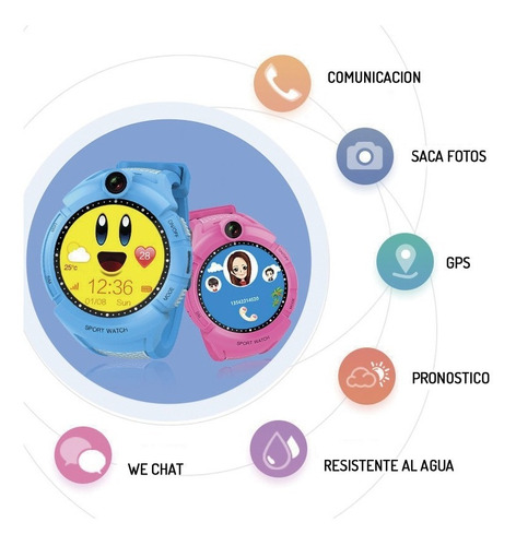 Smartwatch Kids Bluetooth Tactil Gps Video Microfono Sleep