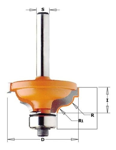 Fresa De Widea P/ Moldura Rolamento 3,6-4,8mm Cmt 74632511