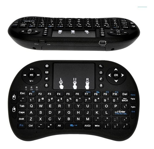 Imagen 2 de 8 de Mini Teclado Inalambrico Bluetooth Mousepad Tv Box Pc