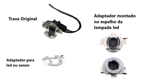 Kit Lampada Led H7 Farol Jetta 2013 2014 2015 Canbus