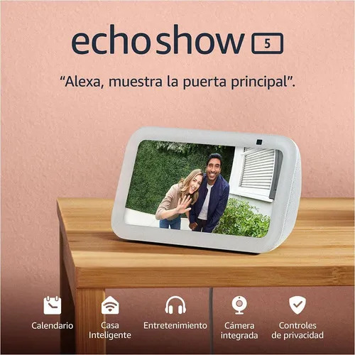 Bocina Alexa Echo Show 5 B09b2qtgfy 3ra Gen 5.5 Pul Glacier Blanco