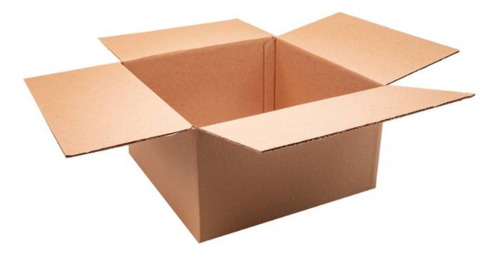 Caja Cartón Corrugado Kraft 40 X 40 X 22 Cm Paq. 25 Pza