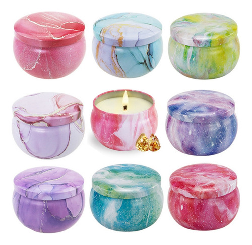 Bh Tarro De Vela De 60 Ml, 8 Piezas, Recipiente Redondo De