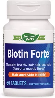 Nature's Way | Biotin Forte | 5mg | 5,000mcg | 60 Tablets