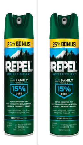 Repel Family Repelente P/mosquitos E Insectos 2 Pz Importado