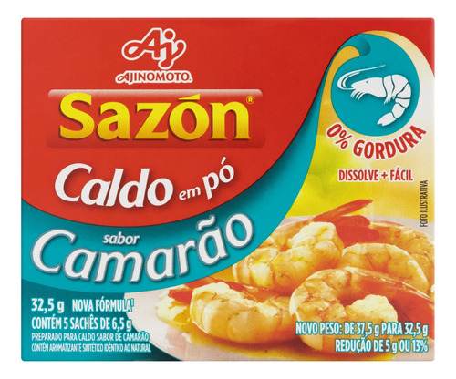Caldo camarão Sazón em caixa 32.5 g