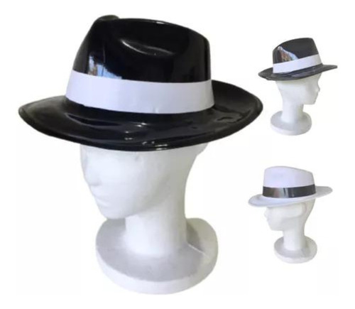 Tanguero Mafia X 12 Negro Blanco Plástico Guapo Gorro Tango