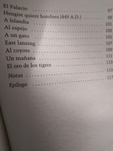 Libro El Oro De Los Tigres Jorge Luis Borges (Usado)
