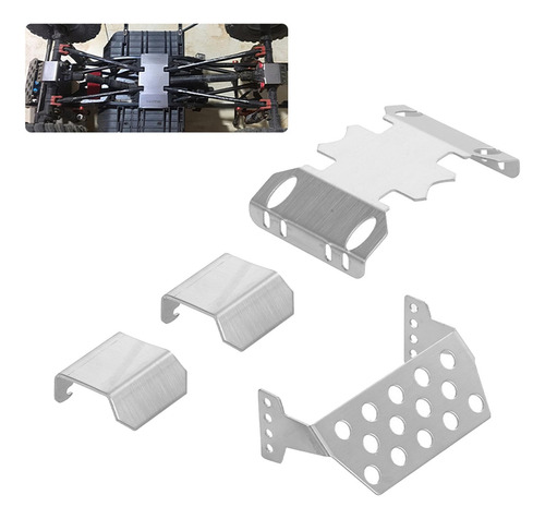 4 Unids/set Armor De Chasis Para 1:10 Axial Scx10 Ii 90046