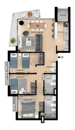 Imagen 14 de 16 de Nostrum Centro Apartamento 3 Dormitorios Departamento En Venta Ubicado En Aguada, Montevideo
