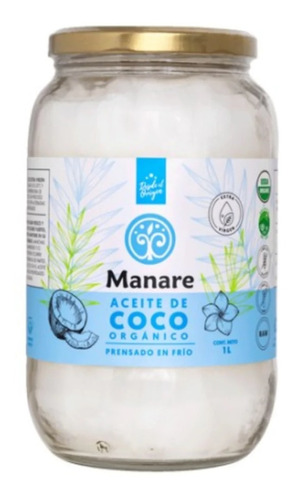 Aceite De Coco Orgánico 1 Lt - Snackfrut