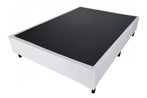 Cama Box Base Viúva + Colchão Castor Premium Tecnopedic 128 Cor Corino Branco