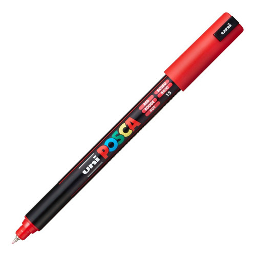 Marcador Posca Pc-1mr De 0,7 Mm Tempera Color Rojo