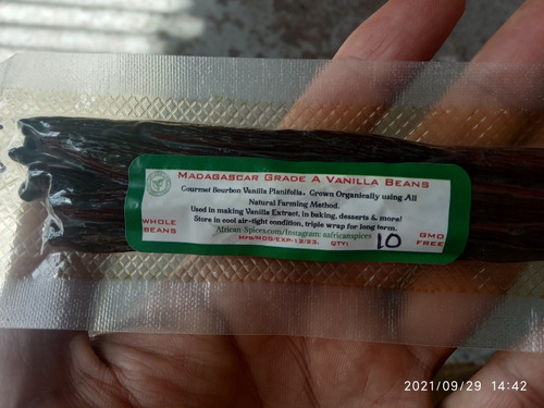 Imagen 4 de 4 de Vainas De Vainilla De Madagascar Grado A (10 Unidades)