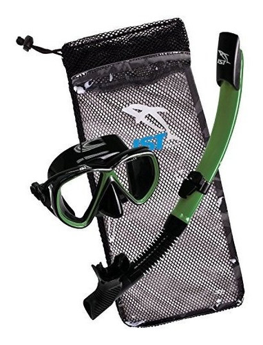 Ist Compacto Snorkel Combo Set: Máscara Inastillable, Semi S