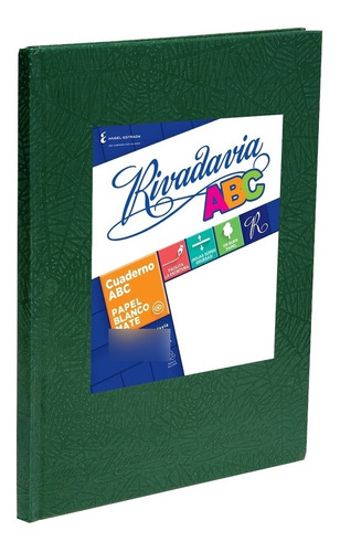 Cuaderno Rivadavia Abc Tapa Dura Verde X50 Hjs Cuadriculado