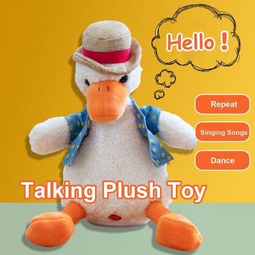 Juguete De Peluche Con Forma De Pato Que Canta Y Baila Para