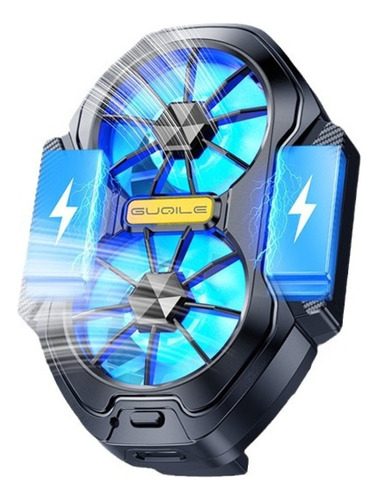 Enfriador De Telefono Ventilador Rgb Cooler Gamer Recargable