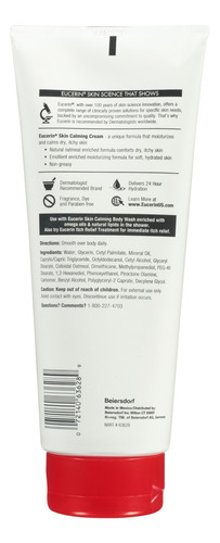 Eucerin Crema Corporal Piel Seca Calmante 14oz Avena