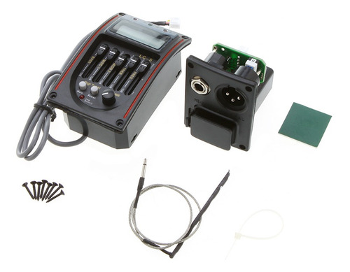Eq Ecualizador De Guitarra Lcd De 5 Bandas, Pastilla Acústic
