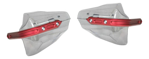 2x Protector De Mano De Motocicleta Para Marrón Y Rojo