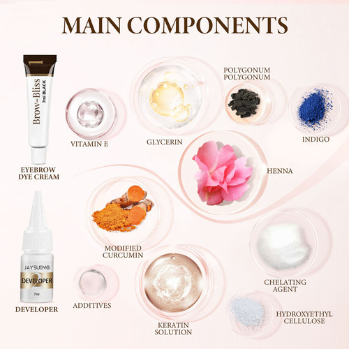 Kit De Tinte Semipermanente For Cejas O Long Lasting Techn