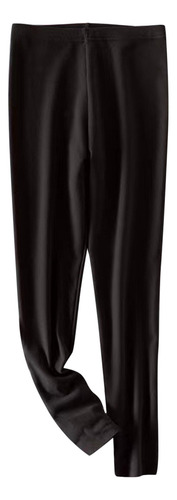 Pantalones Para Mujer De Terciopelo De Color Liso Con Forro