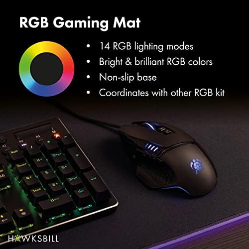 Hawksbill Goliath Led V1 Xxl Tapete De Mouse Macio Para Jog